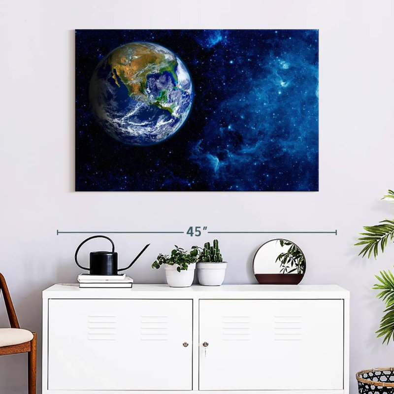 Oberle Planet Earth In Space, 8'' H x 12'' W