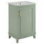 Petit meuble-lavabo moderne de 20 pouces avec lavabo en céramique et rangement spacieux, porte à fermeture en douceur pour espaces compacts-2126336351