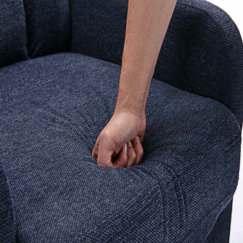 Chaise berçante Dubem, Bleu foncé