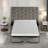 Convertible Ottoman With A Folding Sofa Bed, Metal Frame, Memory Mattress And Tufted Design-239723725