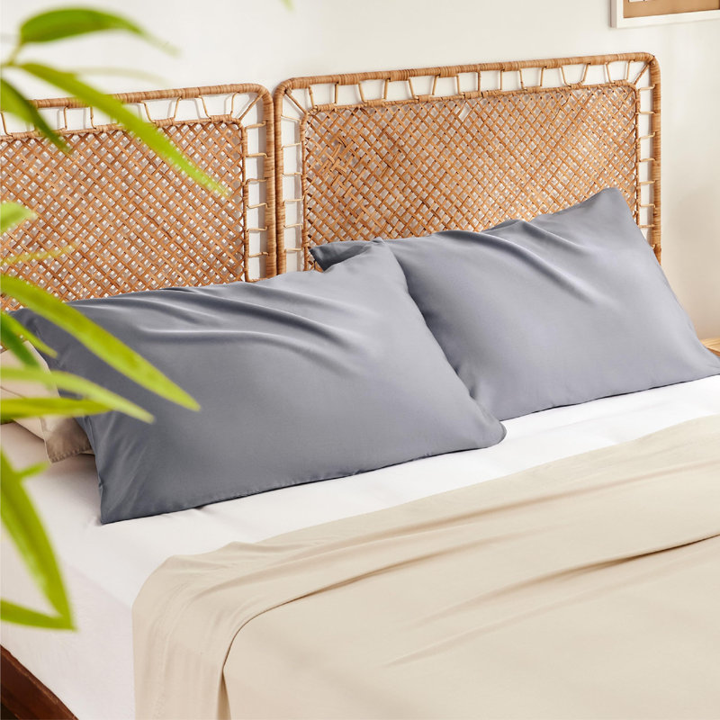 Bedsure Pillow Cases Set Of 2, Rayon Derived From Bamboo Pillowcase, Cooling Pillow Cases For Hot Sleepers, Soft & Breathable Cool Pillow Covers With Zipper, Gifts