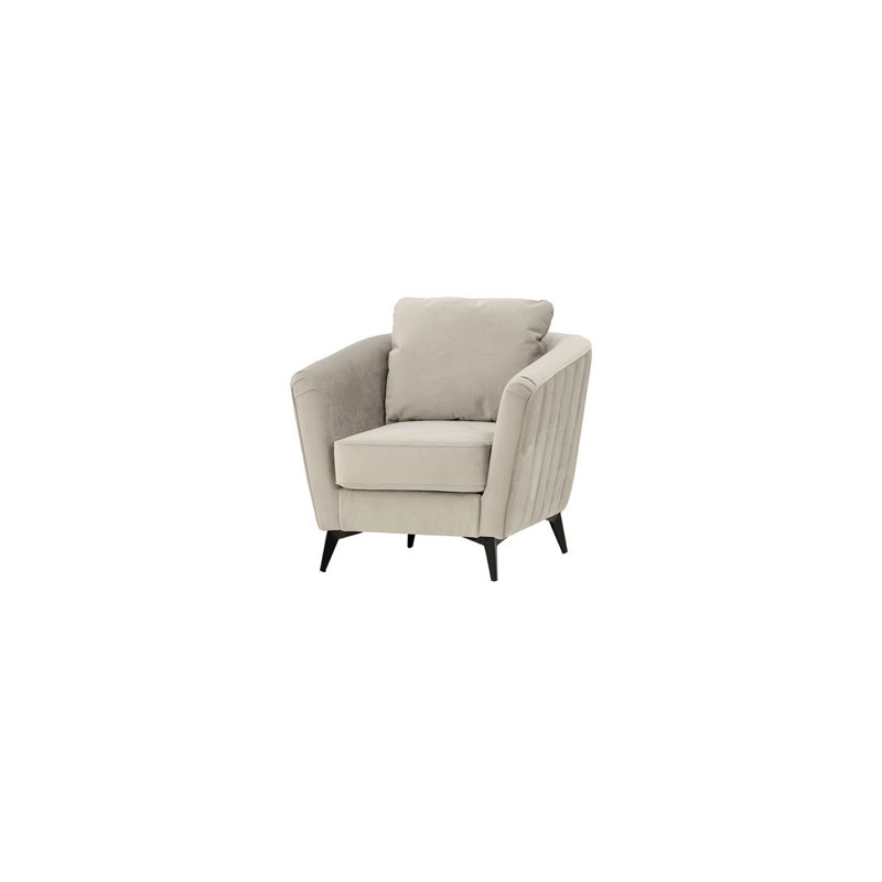 Upholstered Armchair, Beige