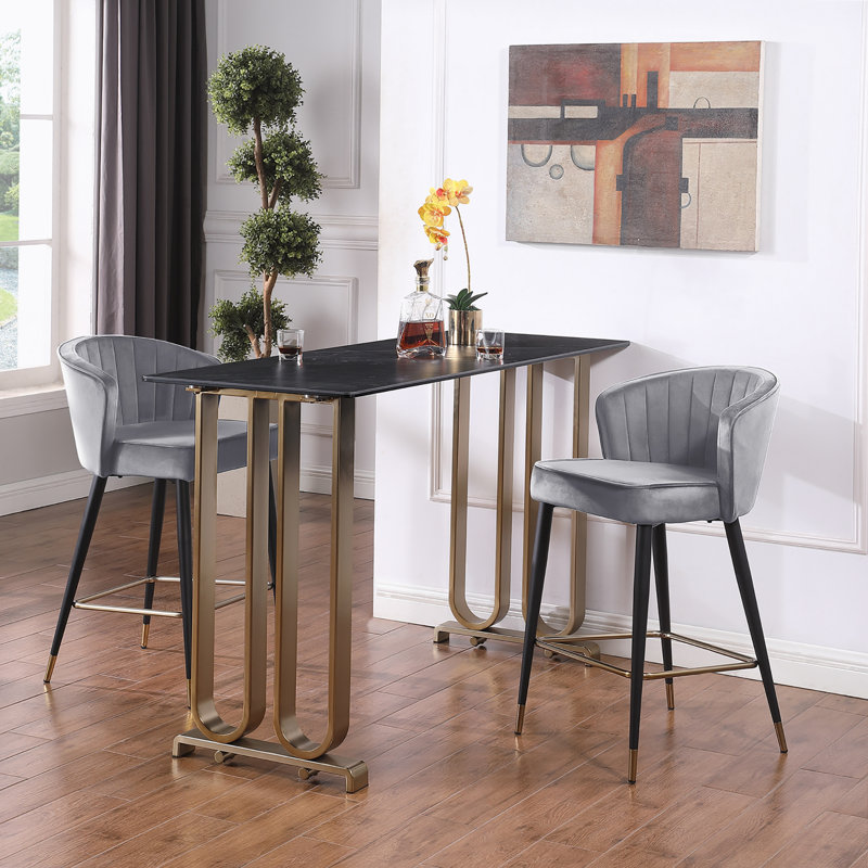 Tabouret Genris, gris