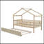 Lit en bois avec lit gigogne simple-1057143530