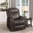 Simonis Brown Rolled Arm Glider Recliner