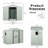 8ft x 4ft Outdoor Metal Storage Shed With window and metal foundation White-118170315-118170318
