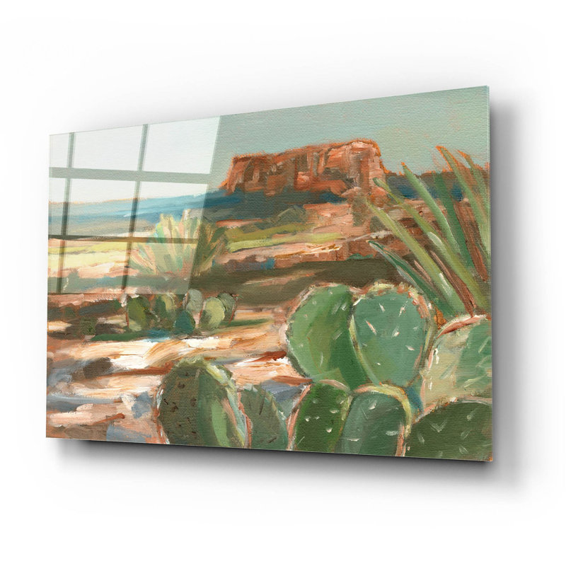 «Pop Desert 2» par Ethan Harper, art mural en verre acrylique, H 16 po x l 24 po