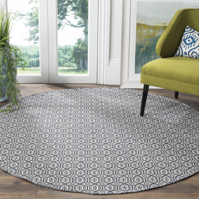 Melaina Hand Woven Cotton Geometric Rug