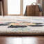 Doyle Hand-Hooked Beige/Blue/Pink Area Rug-22984314