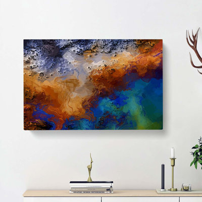 Evening Chances In Abstract - Wrapped Canvas Painting