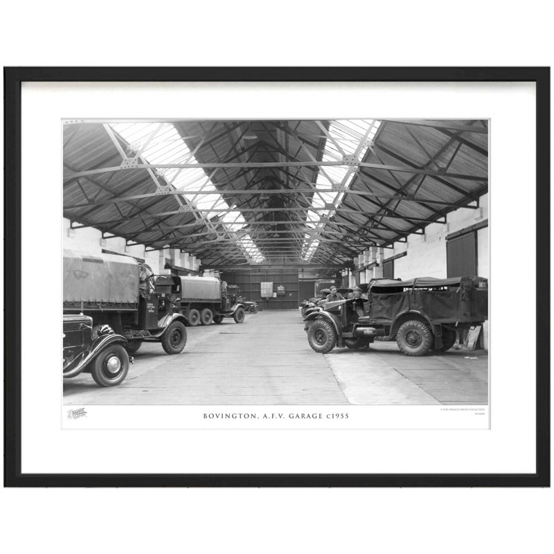 Bovington, A.F.V. Garage C1955 by Francis Frith - Single Picture Frame Print, 40cm H x 50cm W x 2.3cm D