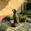 Statue de chien de chasse en résine vintage bronze pour ferme, salon, entrée, table, tablette