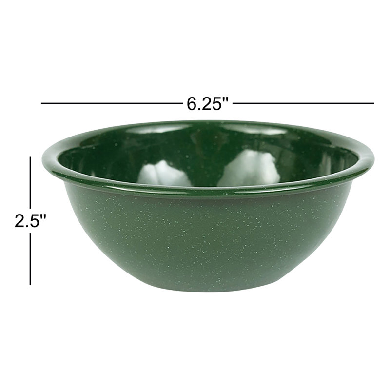 Stinson Enamelware 20 Oz Cereal Bowl, Forest Green