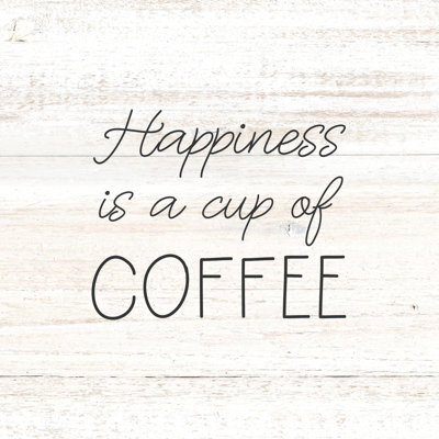 Happiness Coffee - Wrapped Canvas Print