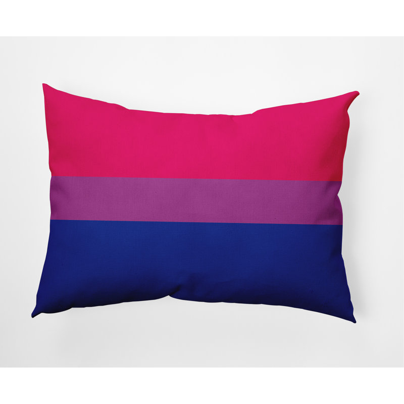 Striped Reversible Throw Pillow
