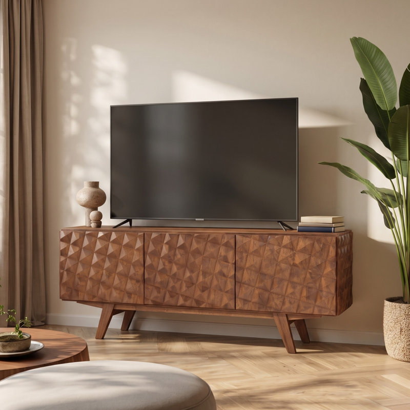 Meuble télé 53 po NTC Sapa, Noyer foncé