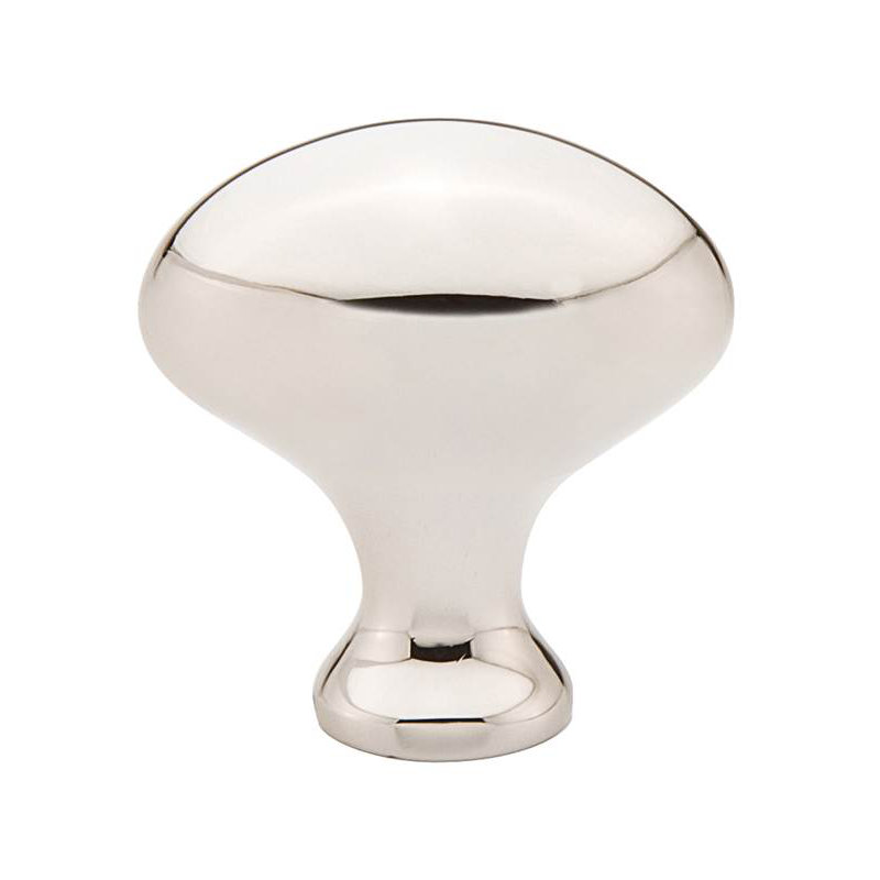 Egg Cabinet Knob, 1.25" H x 0.75" W x 1.25" D, Polished Nickel