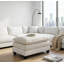Canapé-repose-pieds seulement, coussin de siège rembourré à double couche confortable, tissu chenille respirant-1483263703
