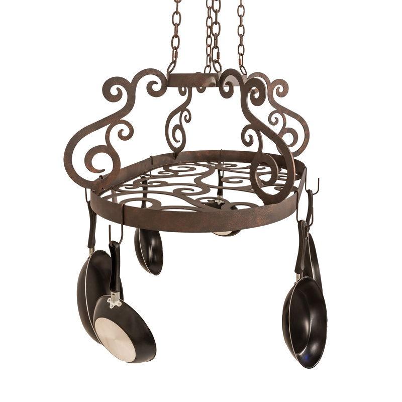 Support à casseroles 38 po Neo, H 58 po x l 24 po x P 38 po, Brun