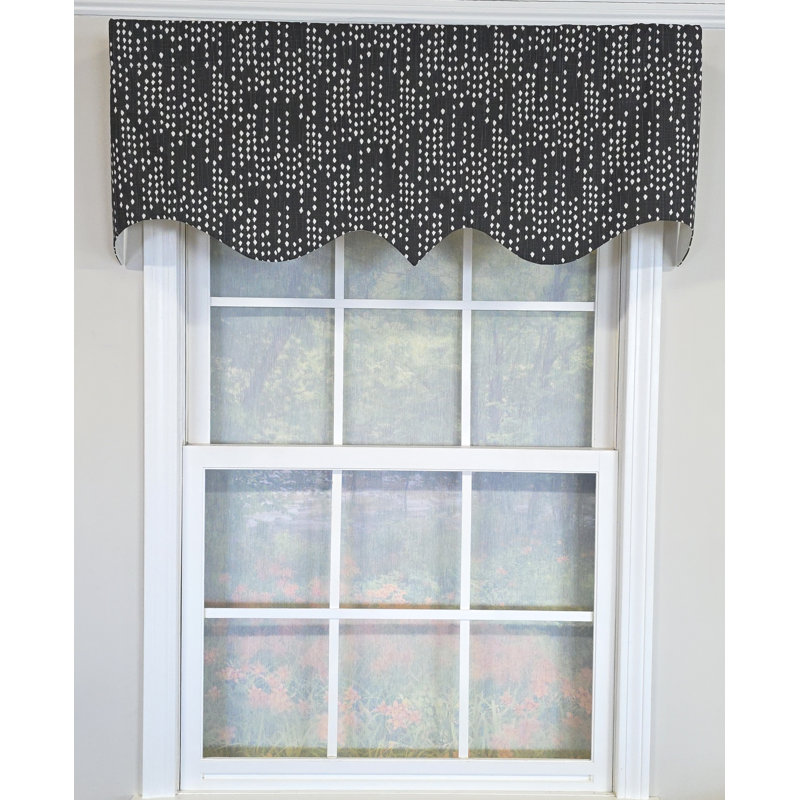 Rainfall Regal valance, Argent