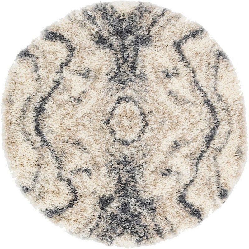 Mitzy Ikat Indoor Rug, Round 3'3"