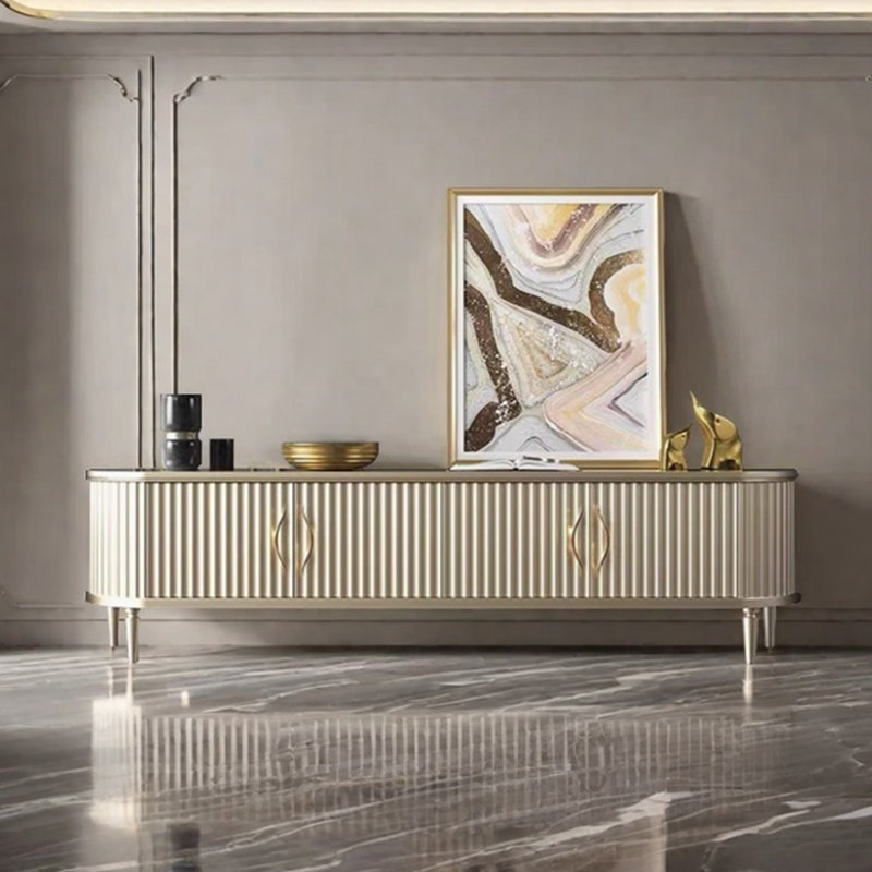 Light luxury high-end design sense TV cabinet, 94.48''