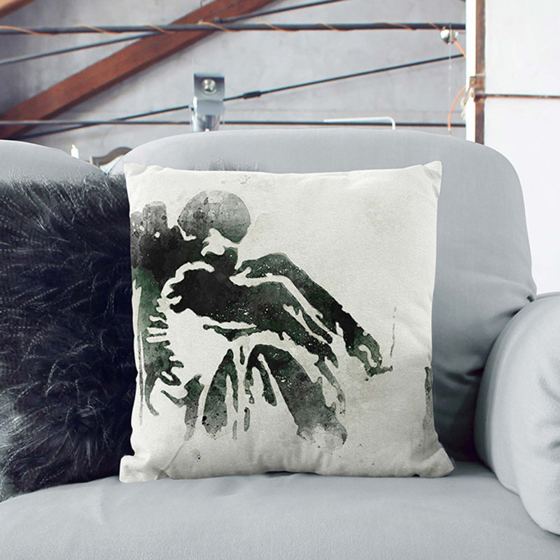 Drunken Angel Square Throw Cushion, 55cm H x 55cm W x 20cm D