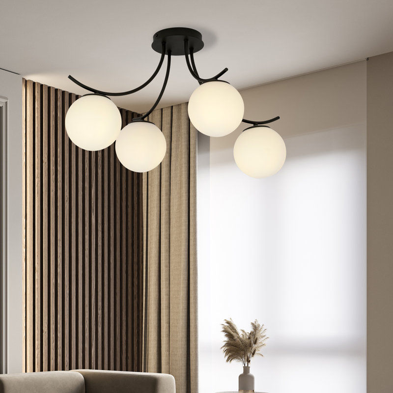 Johntai 4 - Light Sputnik Chandelier, White