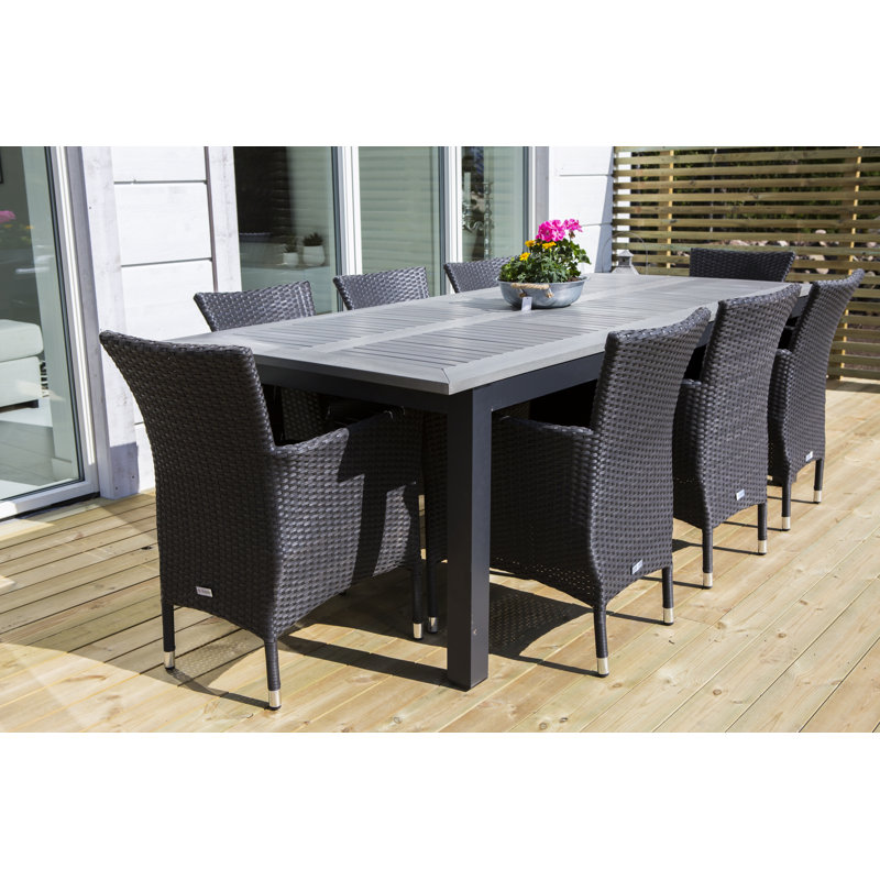 Kamthe Butterfly Leaf Dining Set, Grey