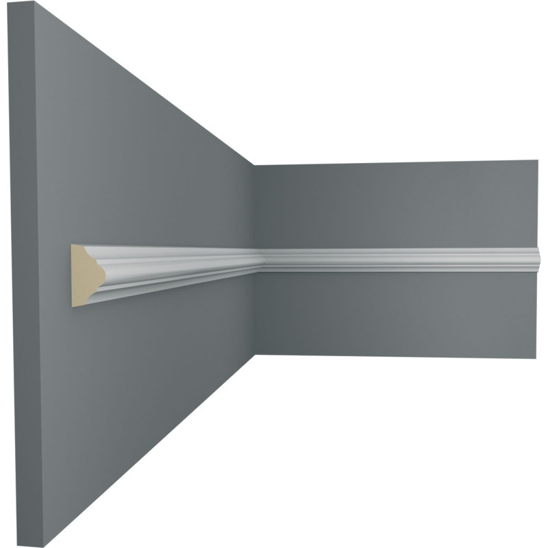 Classic Gray Polyurethane Panel Moulding 7/8"H x 1/2"P x 12"L