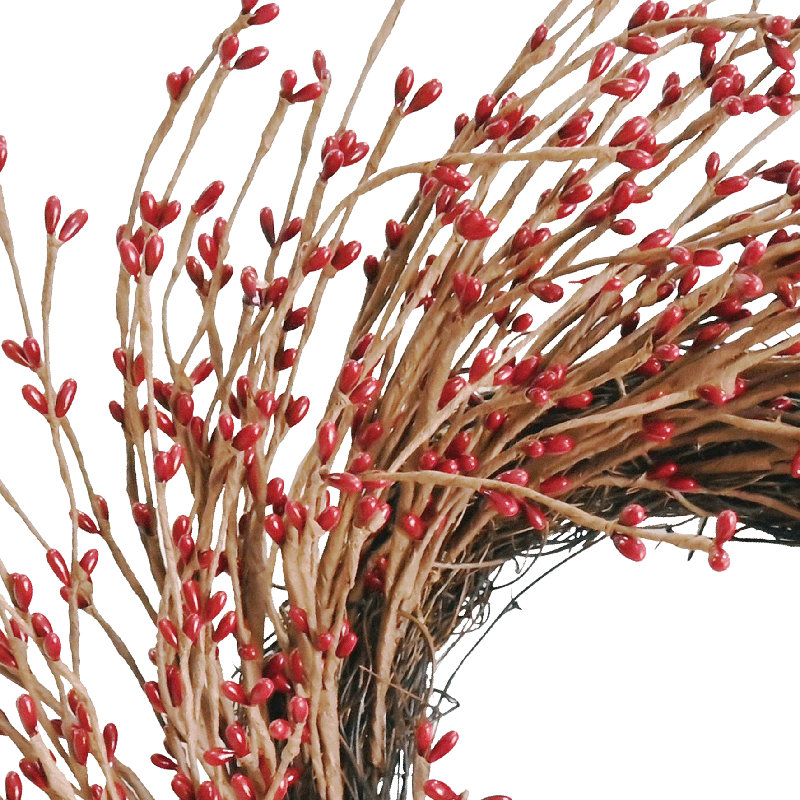 Couronne de Noël en hiver pour la porte d'entrée