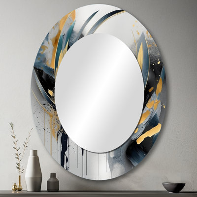Soft Colours Marble Abstract IV - Abstract Marble Round Mirror Wall Decor_MTMIR59817