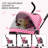 4-Wheel Folding Pet Stroller, Foldable Dog Jogger Stroller with Adjustable Canopy and Cup Holder-107312775