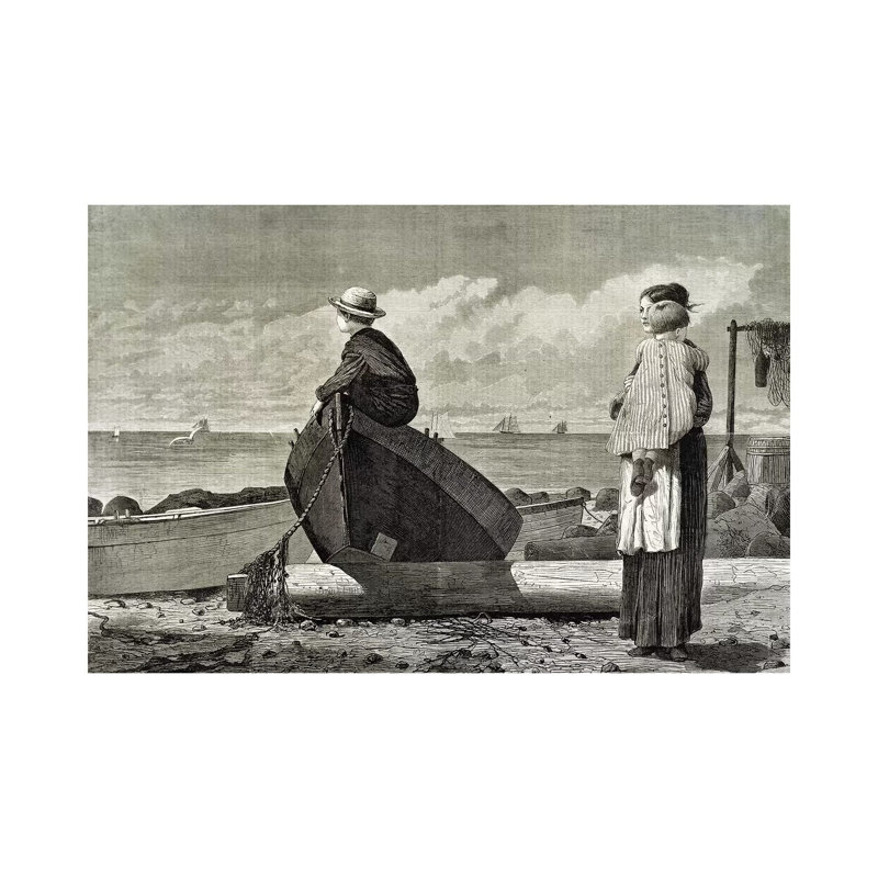 Dad's Coming, 1873 by Winslow Homer - Wrapped Canvas Gallery-Wrapped Canvas Giclée, 152.5 cm H x 101.5 cm W