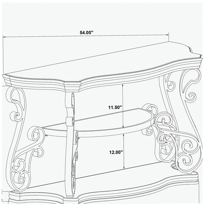 Gretta Merlot 2-Shelf Sofa End Table