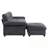 L-Shaped Sectional Sofa With Dual-Port Charging, Cup Holder, Pockets And Movable Ottoman-1992181248