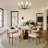 Modern 5/7 Pieces Dining Room Sets, Pre-Assembly Rectangular Dining Table Sets, Sintered Stone Tabletop Kitchen Dining Table Set With Upholstered Chairs-252183257-252183258-252183261