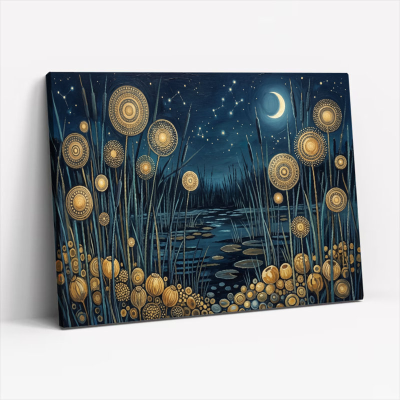 «Night Meadow», ensemble de 1 reproduction d'art sur toile, H 18 po x l 24 po, Wrapped Canvas