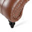 Chaise longue sans accoudoirs touffetée