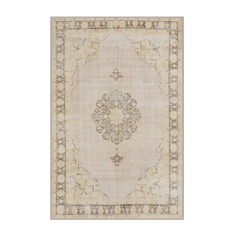 Tapis oriental beige / brun, Rectangle 5 pi x 7 pi