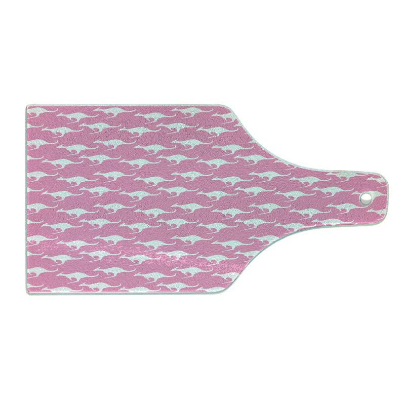Planche à découper en verre trempé kangourou Ambesonne