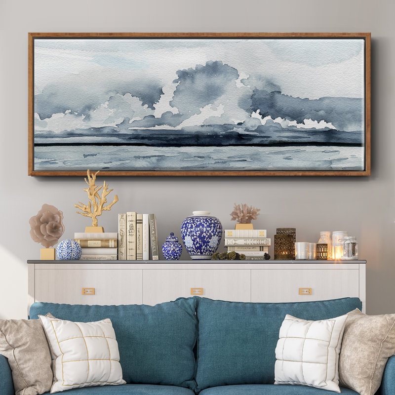 Passing Rain Storm II- Framed Canvas