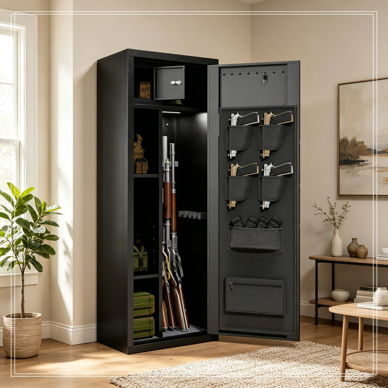 Armoire de bureau avec verrou d'empreinte digitale