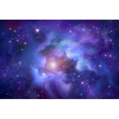 Extraterrestrial System Nebula - Wrapped Canvas Print