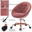 Chaise de bureau ergonomique rembourrée en velours-703780980