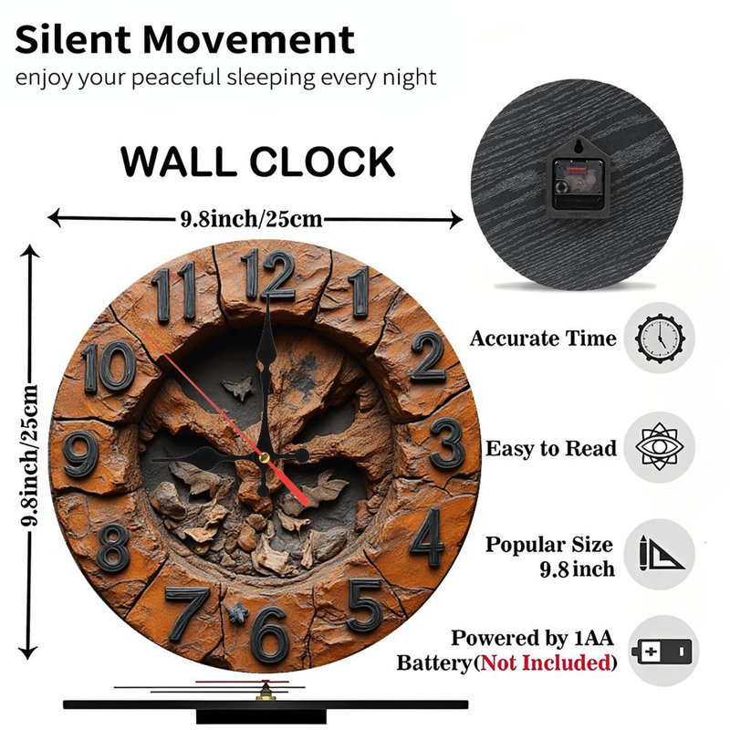 Horloge murale rustique