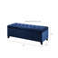 Banc de rangement en bleu marine - Design pour le style avec fonctionnalité-1431603170