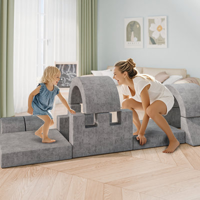Canapé modulaire pour enfants, canapé modulaire pour enfant 16 pièces