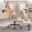 White Swivel Meditation Chair with Footrest, Side Table & Cup Holder - PU Leather Lounge Chair
