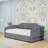 Twin XL 2 Drawers Upholstered Daybed with Trundle and LED Lights-699680750